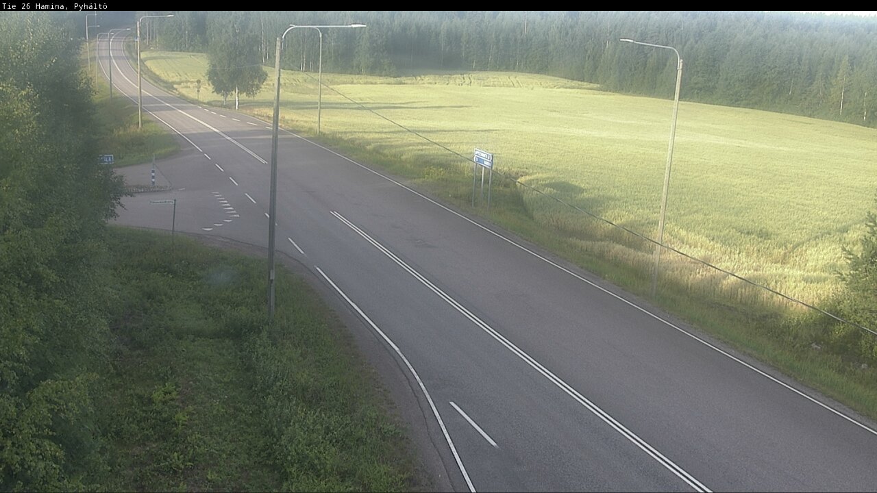 Kelikamerat Kuva Tie 26 Hamina, Pyhältö, Hamina, Kymenlaakso
