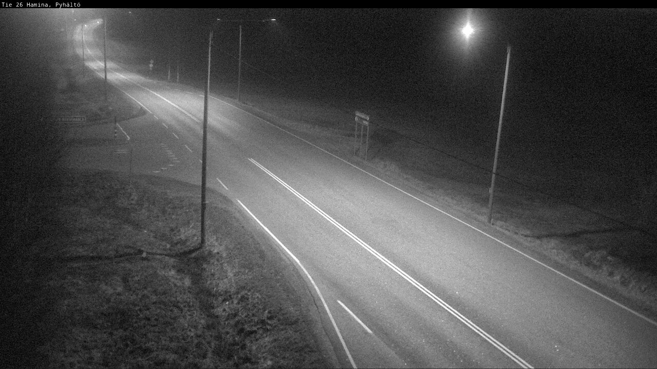 Weather Camera Image Väg 26 Pyhältö, Hamina, Kymenlaakso