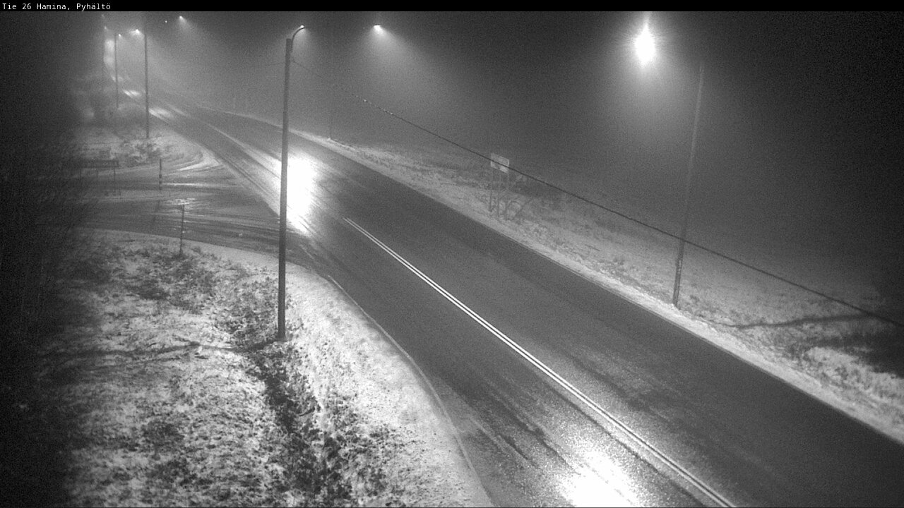 Weather Camera Image Väg 26 Pyhältö, Hamina, Kymenlaakso