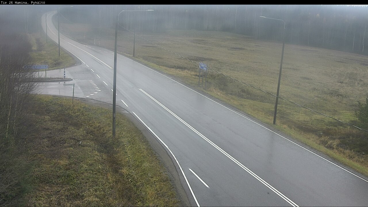 Weather Camera Image Väg 26 Pyhältö, Hamina, Kymenlaakso