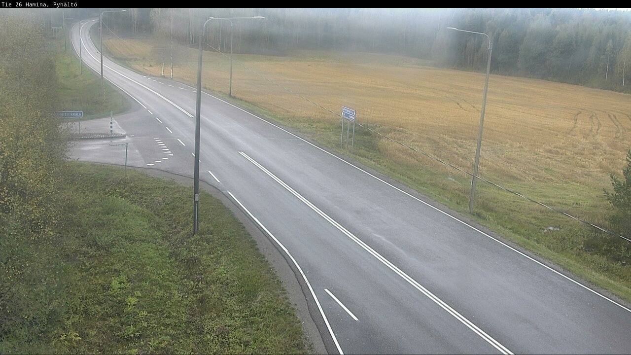 Weather Camera Image Road 26 Hamina, Pyhältö, Hamina, Kymenlaakso
