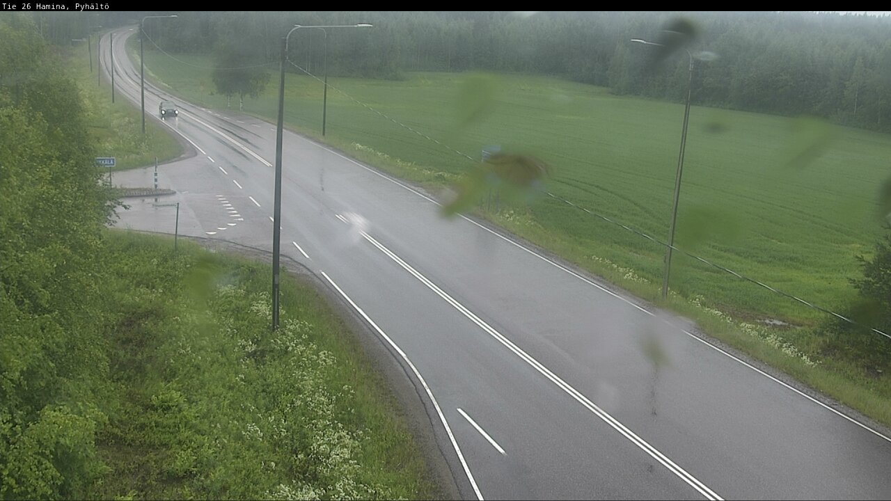 Weather Camera Image Väg 26 Pyhältö, Hamina, Kymenlaakso