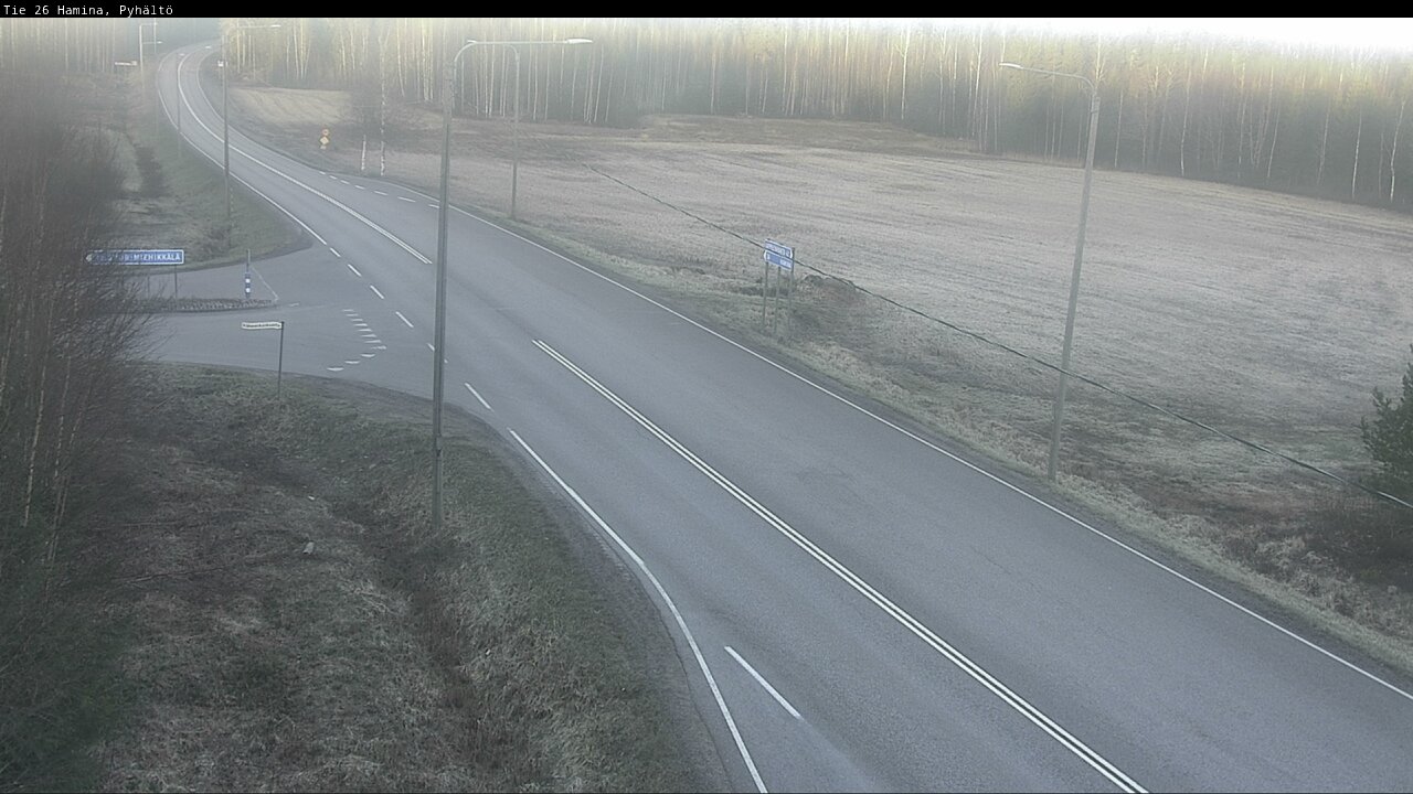 Weather Camera Image Road 26 Hamina, Pyhältö, Hamina, Kymenlaakso