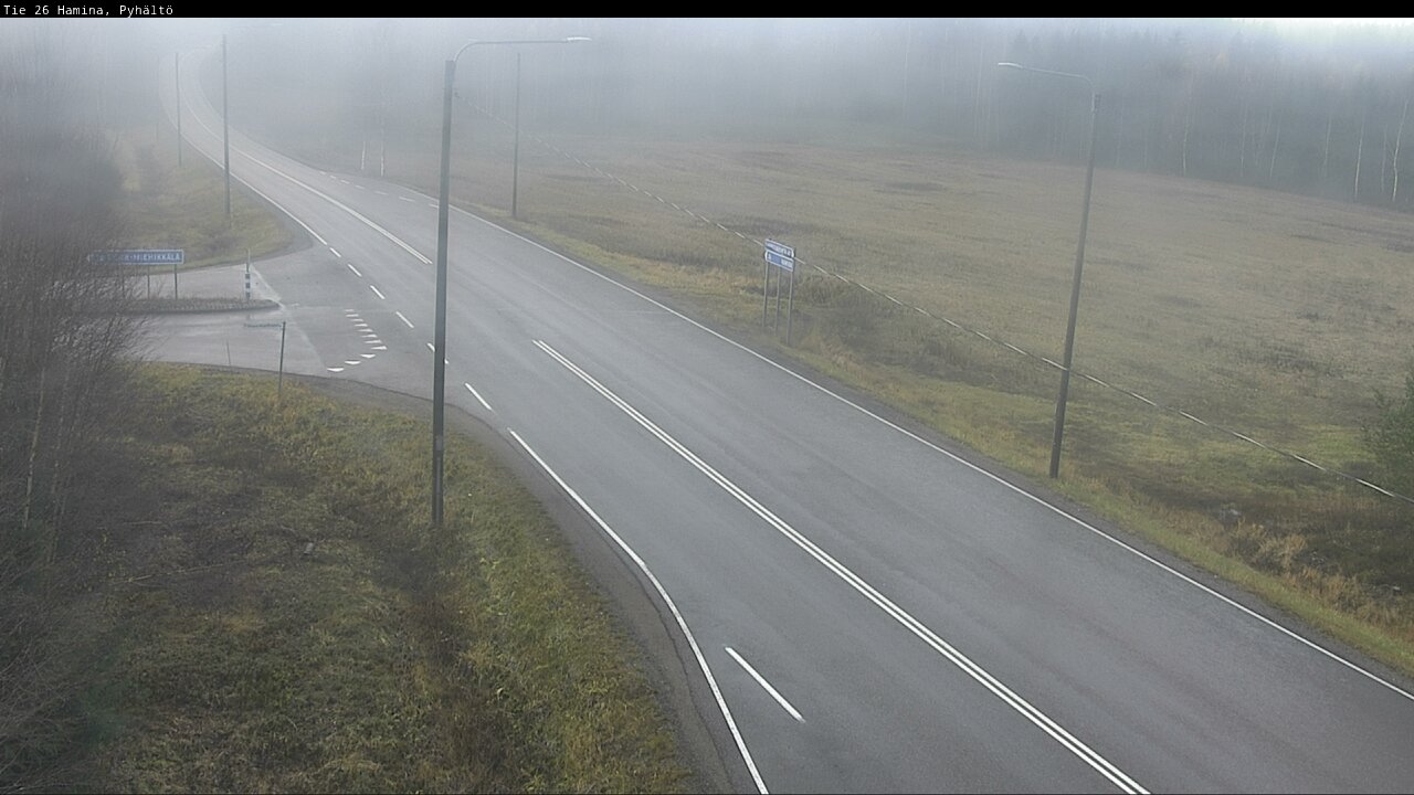 Kelikamerat Kuva Tie 26 Hamina, Pyhältö, Hamina, Kymenlaakso