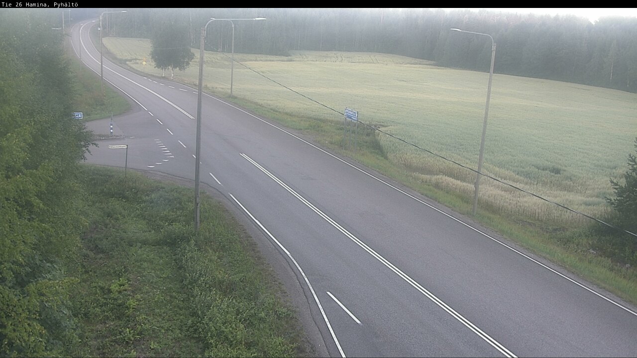 Weather Camera Image Road 26 Hamina, Pyhältö, Hamina, Kymenlaakso