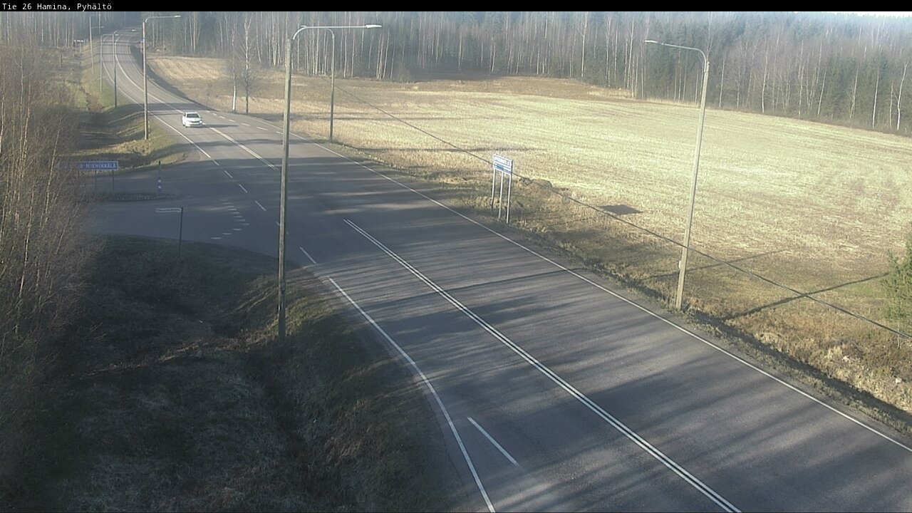 Weather Camera Image Road 26 Hamina, Pyhältö, Hamina, Kymenlaakso