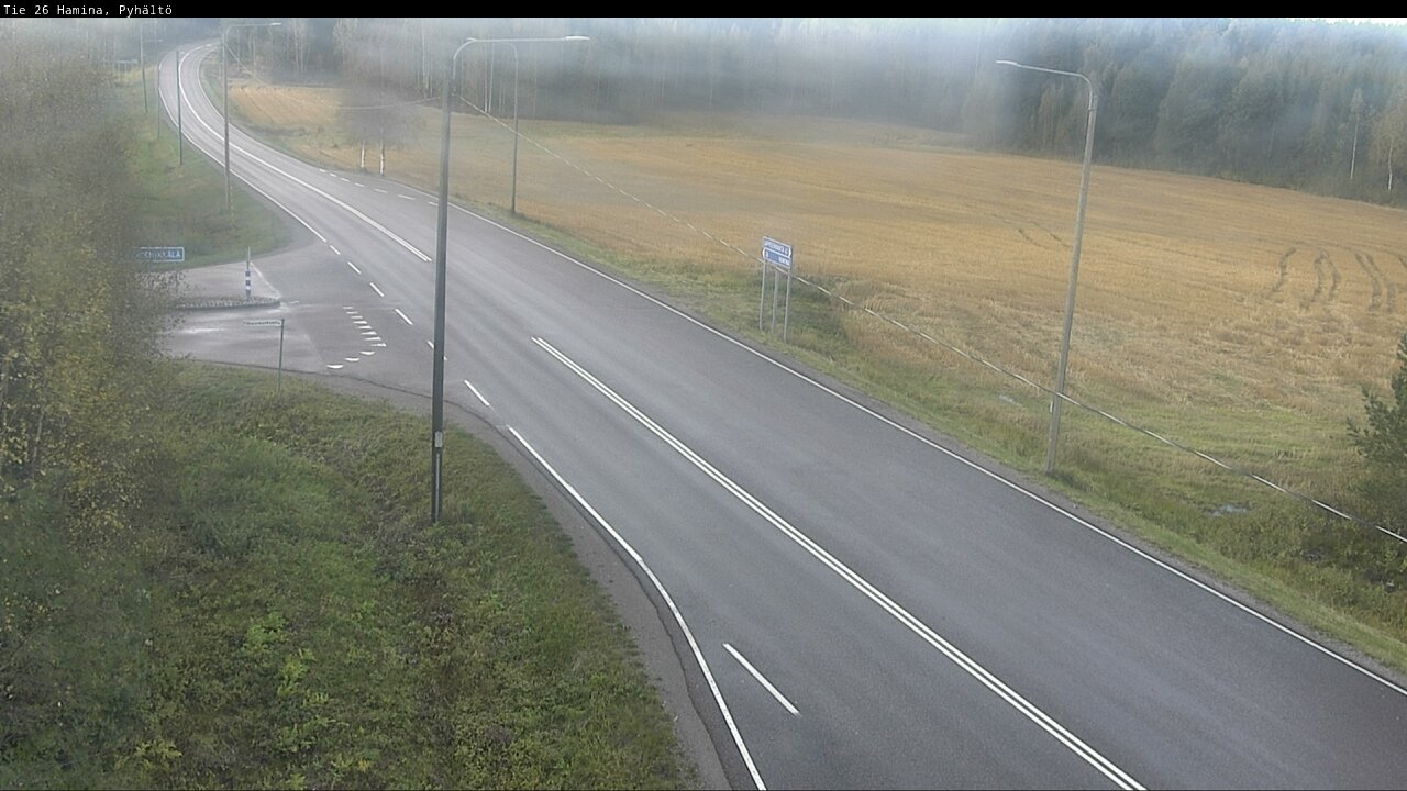 Kelikamerat Kuva Tie 26 Hamina, Pyhältö, Hamina, Kymenlaakso
