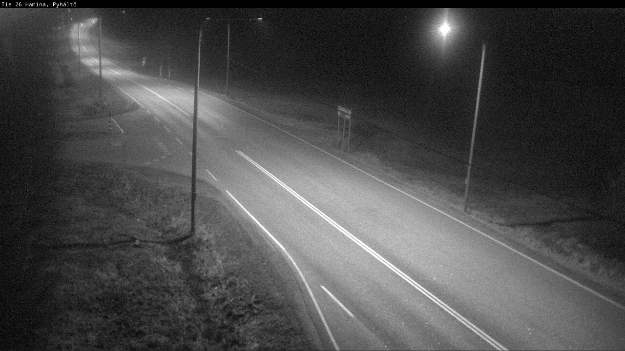 Weather Camera Image Väg 26 Pyhältö, Hamina, Kymenlaakso