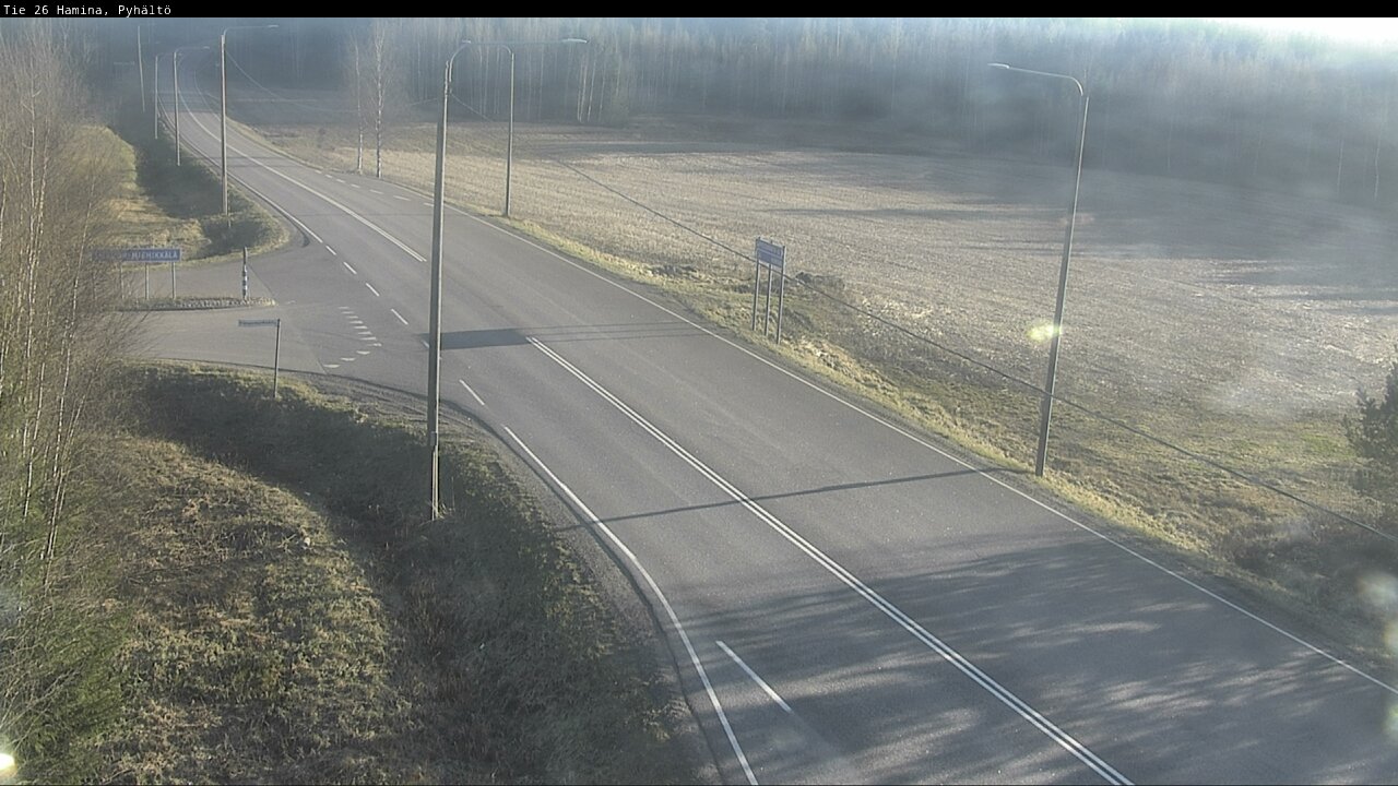Kelikamerat Kuva Tie 26 Hamina, Pyhältö, Hamina, Kymenlaakso
