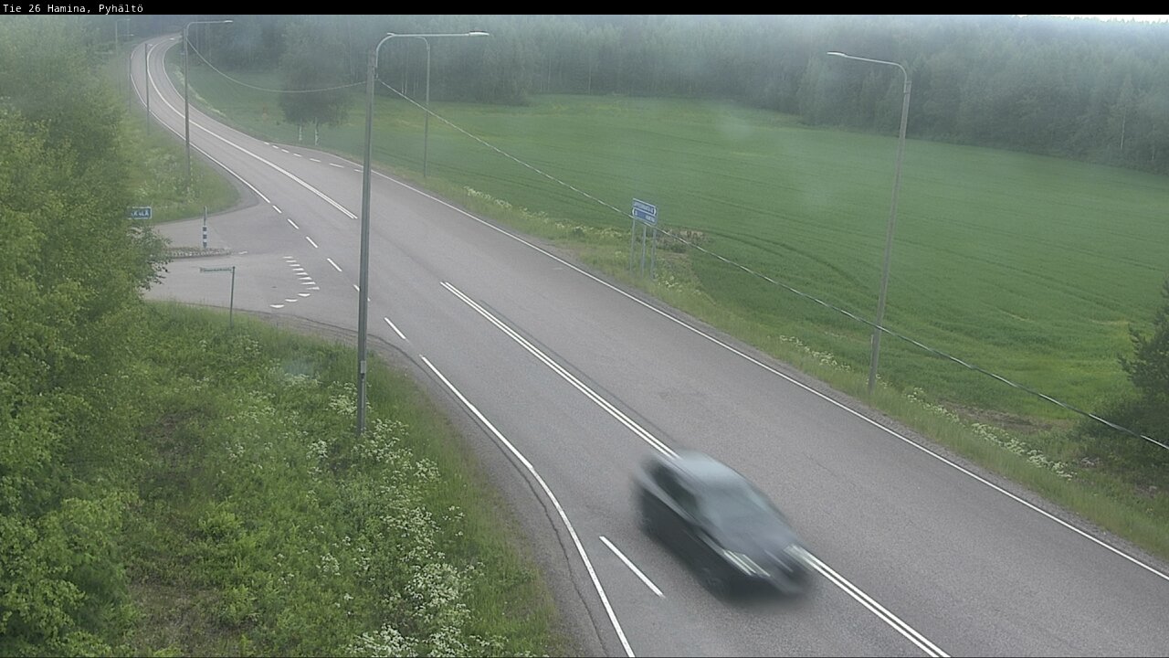Kelikamerat Kuva Tie 26 Hamina, Pyhältö, Hamina, Kymenlaakso