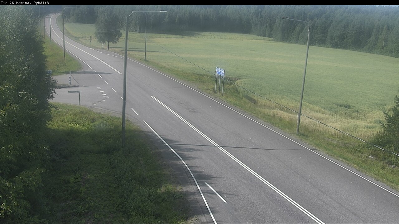 Kelikamerat Kuva Tie 26 Hamina, Pyhältö, Hamina, Kymenlaakso