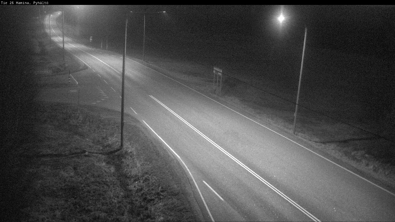 Weather Camera Image Väg 26 Pyhältö, Hamina, Kymenlaakso