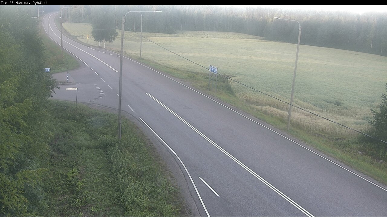 Weather Camera Image Road 26 Hamina, Pyhältö, Hamina, Kymenlaakso
