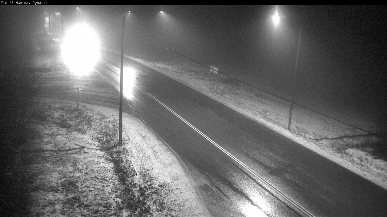 Weather Camera Image Väg 26 Pyhältö, Hamina, Kymenlaakso