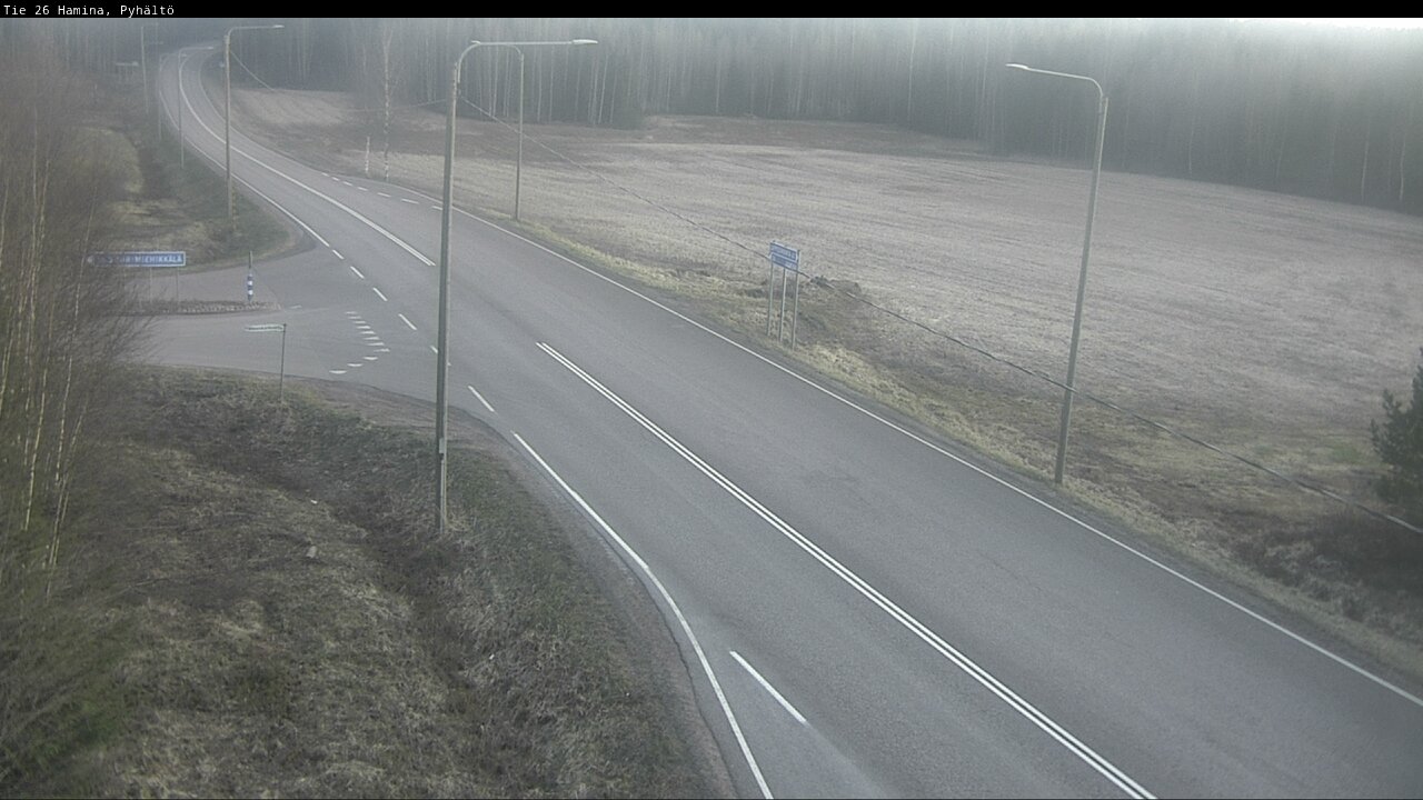 Kelikamerat Kuva Tie 26 Hamina, Pyhältö, Hamina, Kymenlaakso