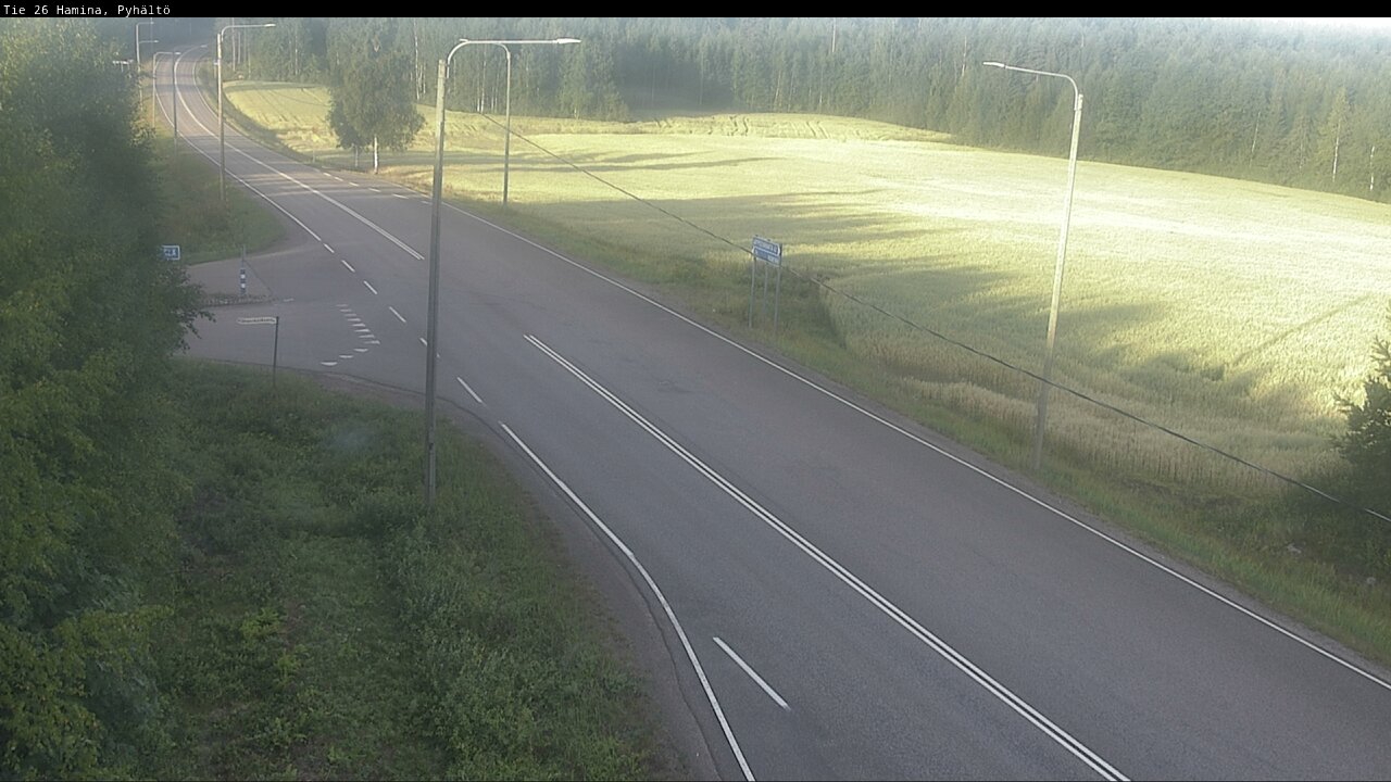 Weather Camera Image Road 26 Hamina, Pyhältö, Hamina, Kymenlaakso