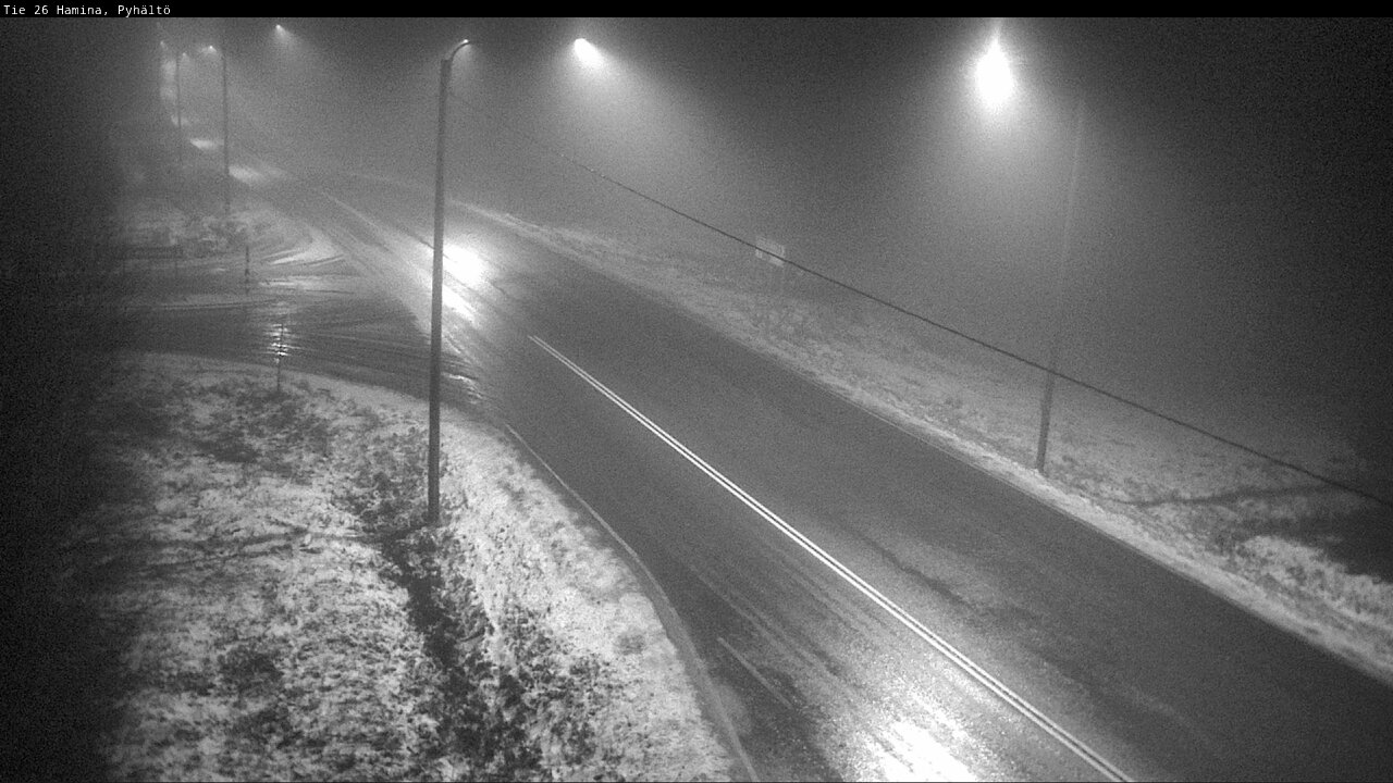 Weather Camera Image Väg 26 Pyhältö, Hamina, Kymenlaakso