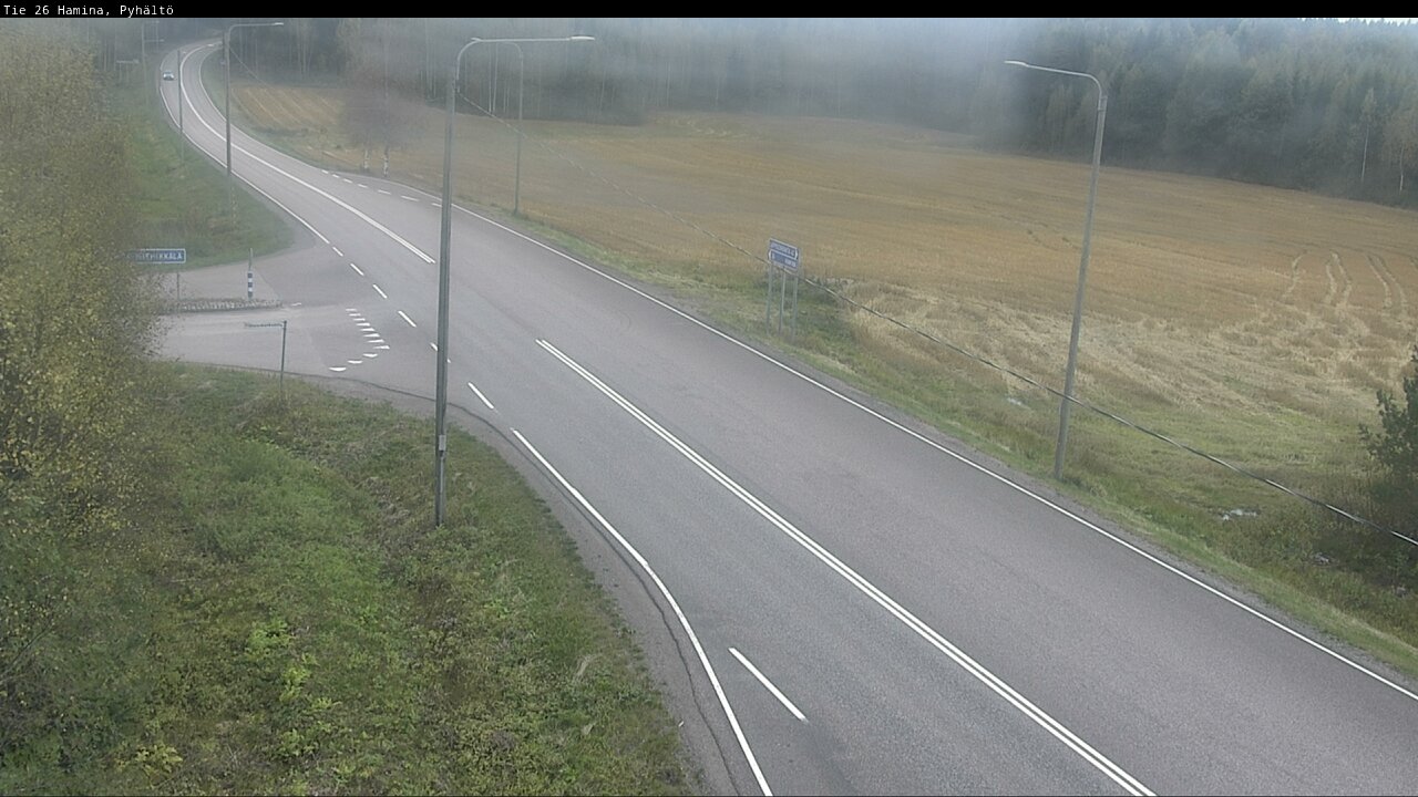 Kelikamerat Kuva Tie 26 Hamina, Pyhältö, Hamina, Kymenlaakso