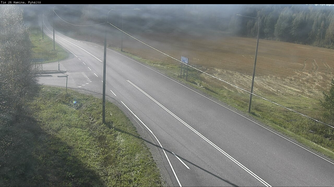 Weather Camera Image Road 26 Hamina, Pyhältö, Hamina, Kymenlaakso