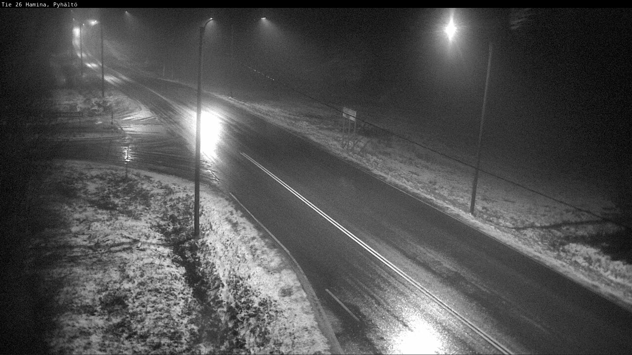Weather Camera Image Väg 26 Pyhältö, Hamina, Kymenlaakso