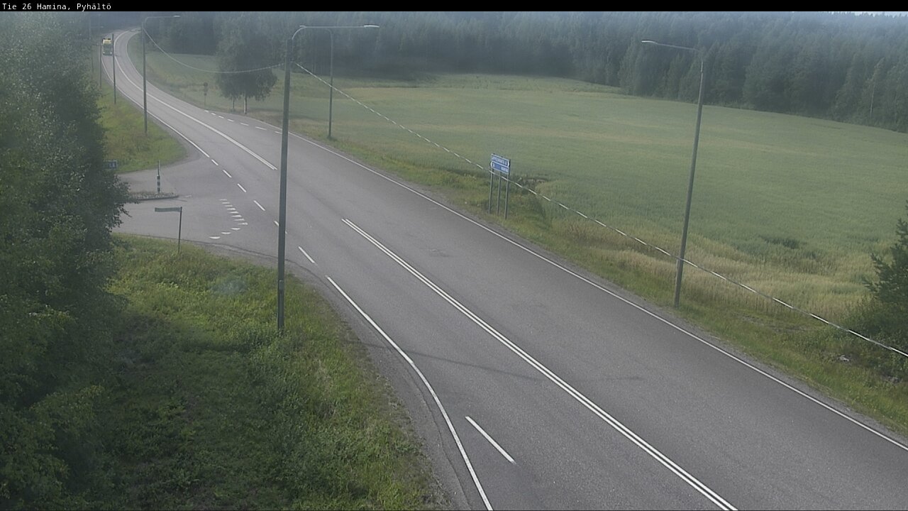 Kelikamerat Kuva Tie 26 Hamina, Pyhältö, Hamina, Kymenlaakso