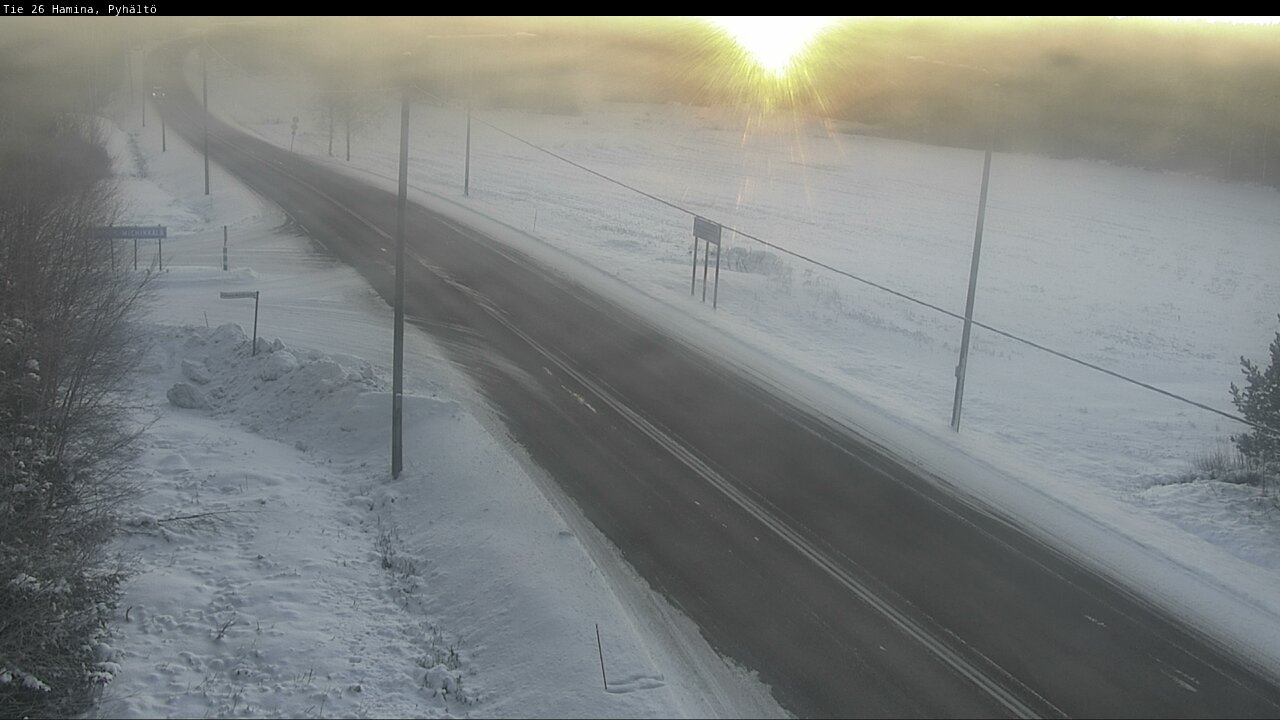 Kelikamerat Kuva Tie 26 Hamina, Pyhältö, Hamina, Kymenlaakso