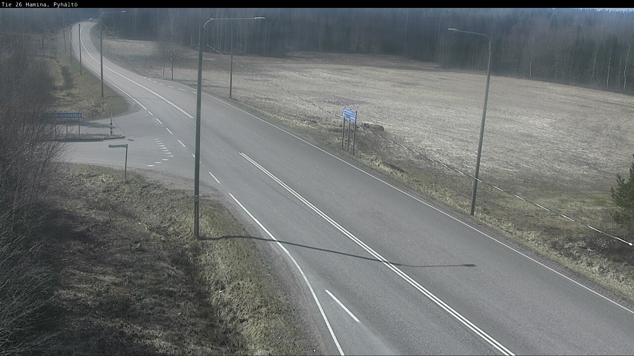 Kelikamerat Kuva Tie 26 Hamina, Pyhältö, Hamina, Kymenlaakso