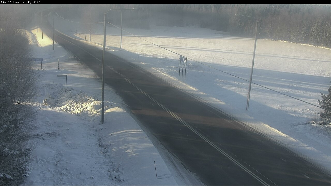 Weather Camera Image Road 26 Hamina, Pyhältö, Hamina, Kymenlaakso