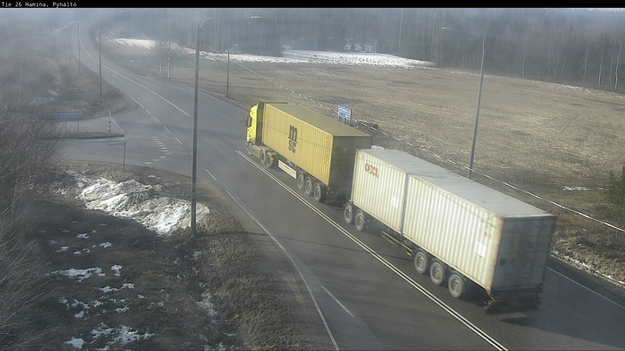 Weather Camera Image Road 26 Hamina, Pyhältö, Hamina, Kymenlaakso