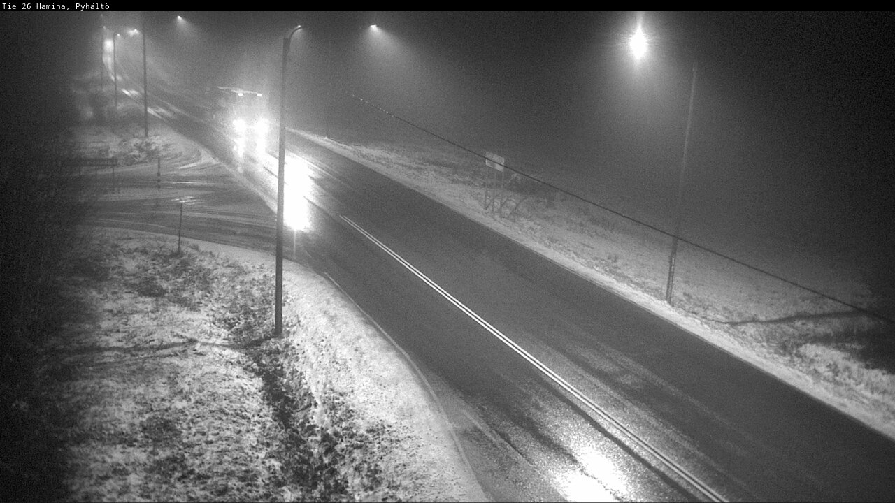 Weather Camera Image Väg 26 Pyhältö, Hamina, Kymenlaakso