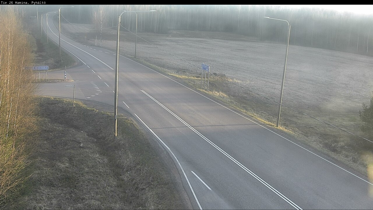 Kelikamerat Kuva Tie 26 Hamina, Pyhältö, Hamina, Kymenlaakso