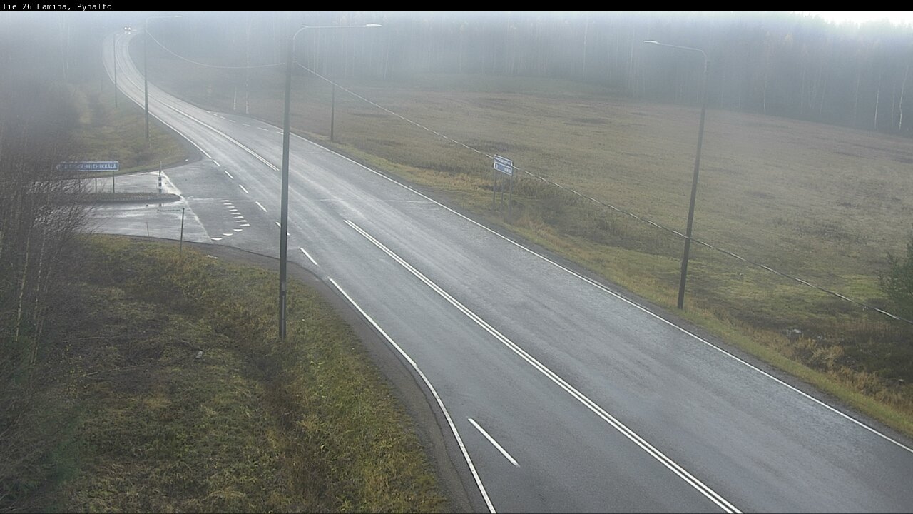 Kelikamerat Kuva Tie 26 Hamina, Pyhältö, Hamina, Kymenlaakso