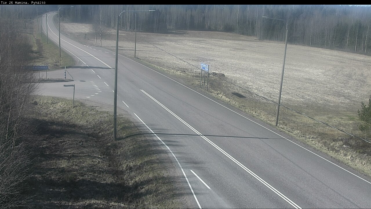 Weather Camera Image Road 26 Hamina, Pyhältö, Hamina, Kymenlaakso