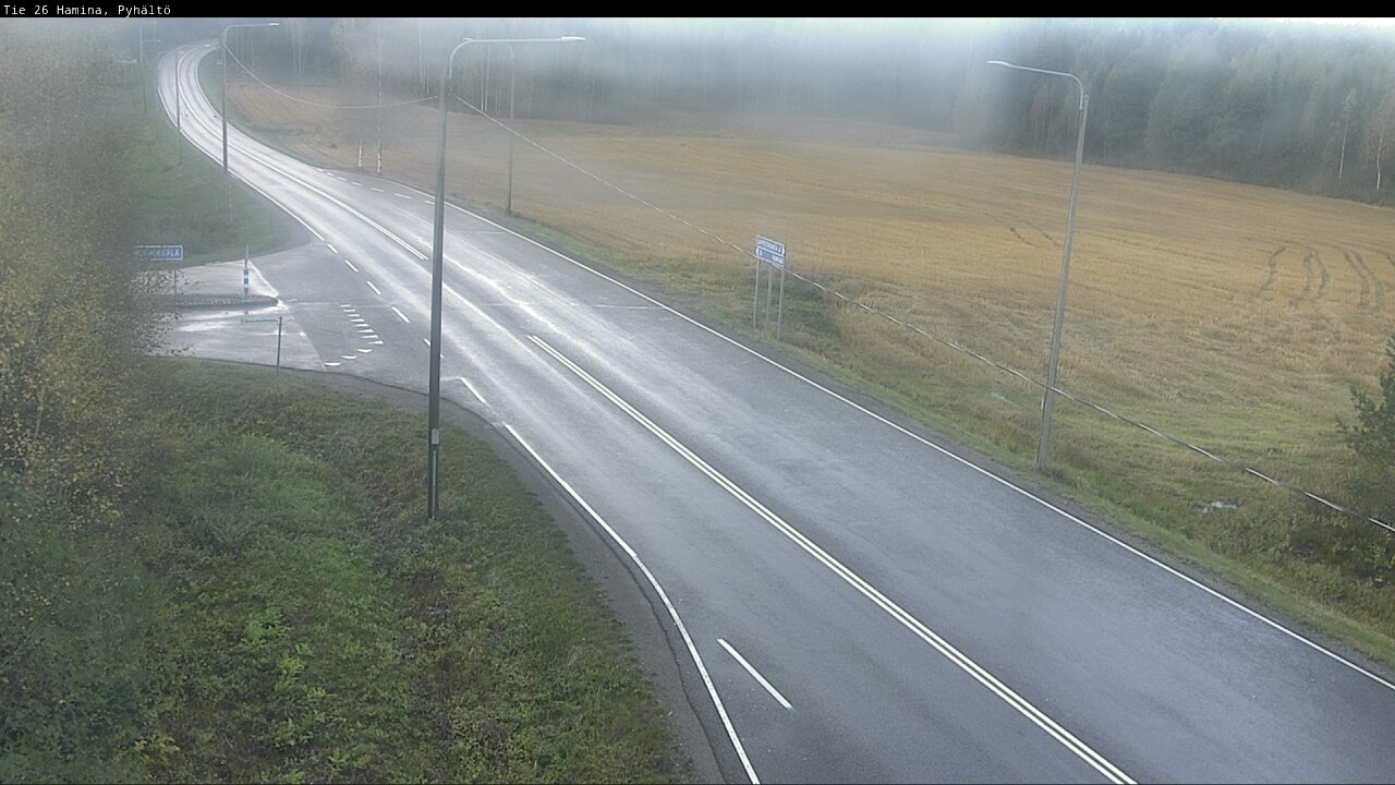 Weather Camera Image Road 26 Hamina, Pyhältö, Hamina, Kymenlaakso