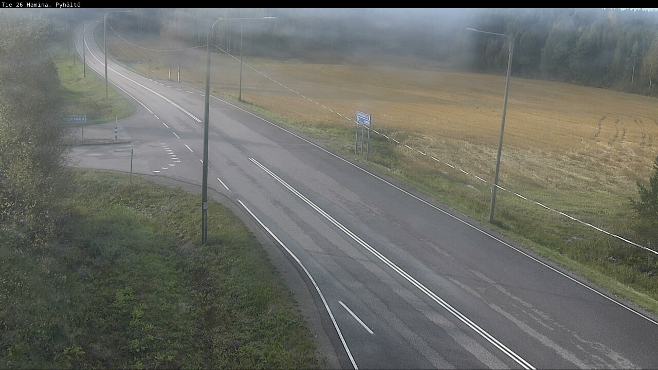 Kelikamerat Kuva Tie 26 Hamina, Pyhältö, Hamina, Kymenlaakso