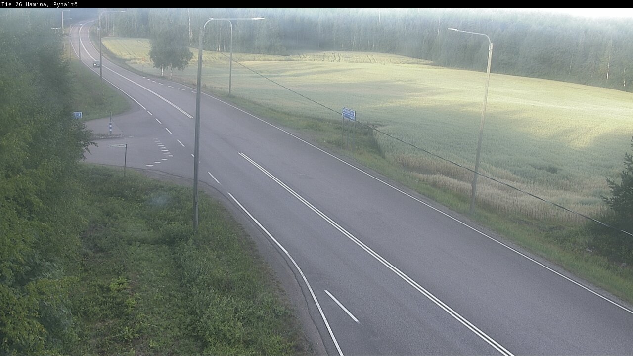 Weather Camera Image Road 26 Hamina, Pyhältö, Hamina, Kymenlaakso