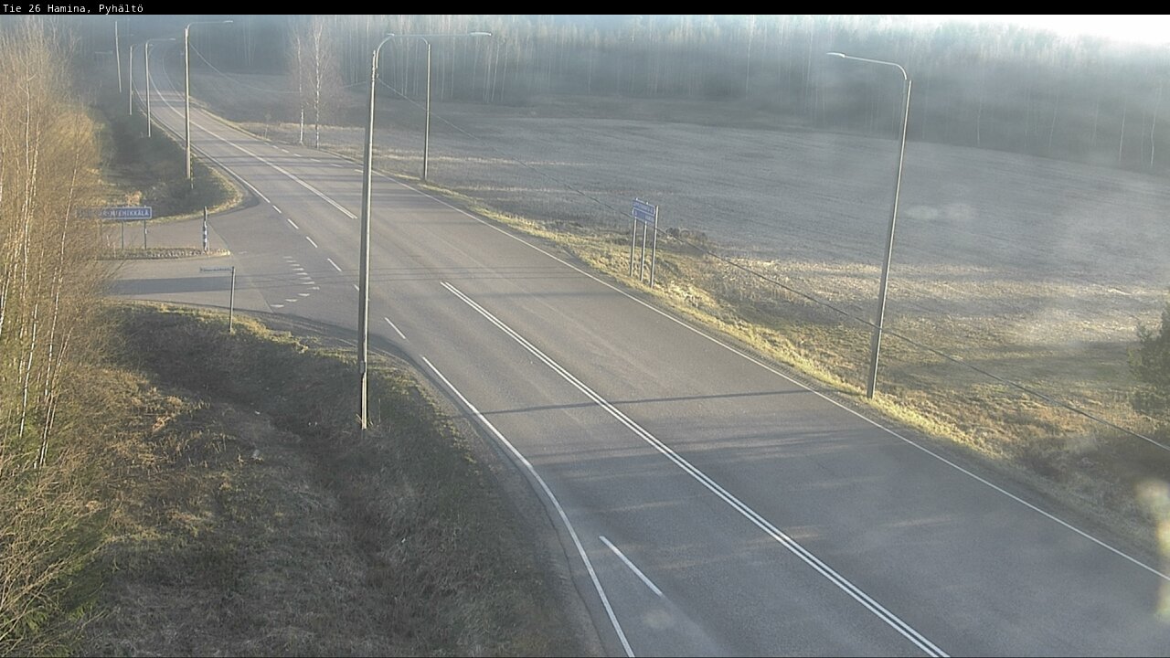 Kelikamerat Kuva Tie 26 Hamina, Pyhältö, Hamina, Kymenlaakso