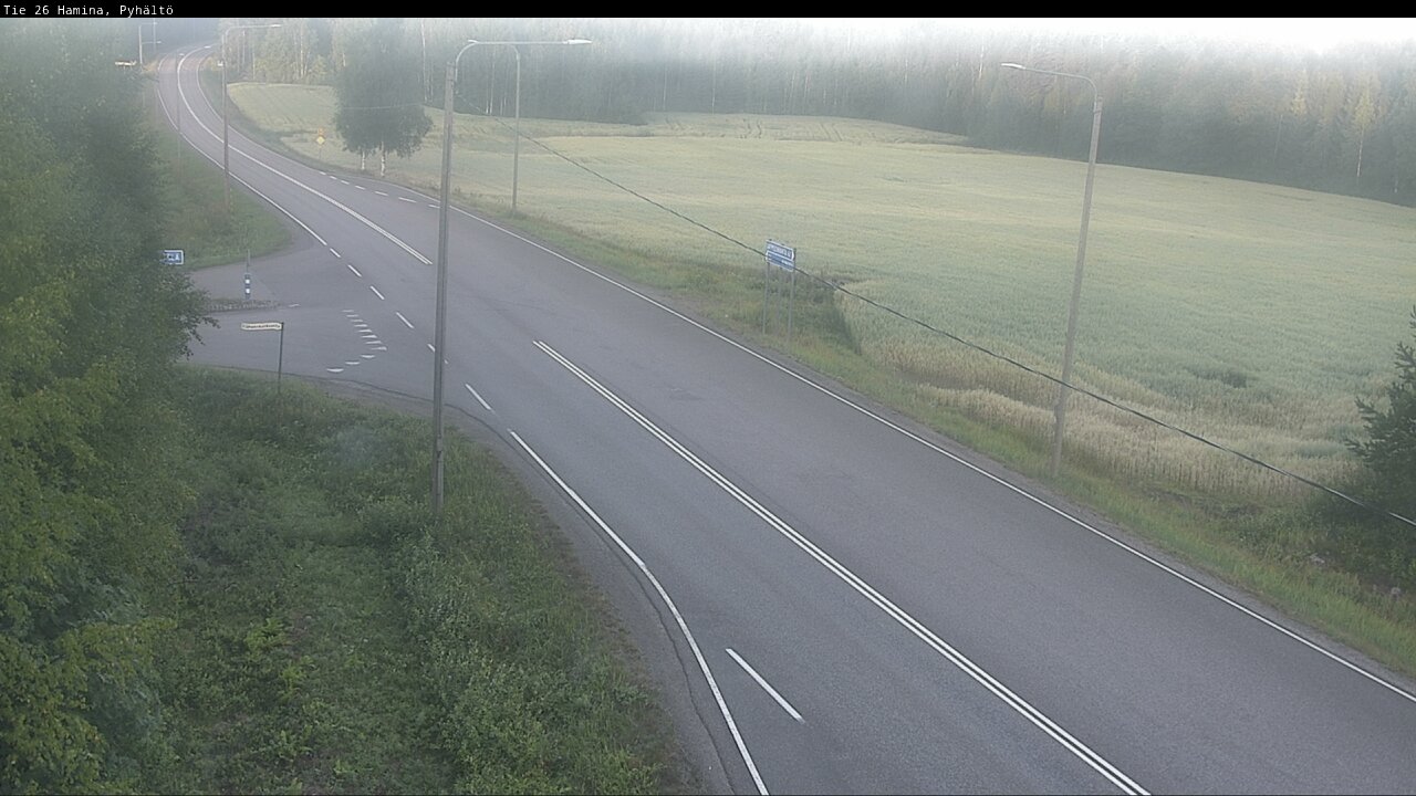 Weather Camera Image Road 26 Hamina, Pyhältö, Hamina, Kymenlaakso