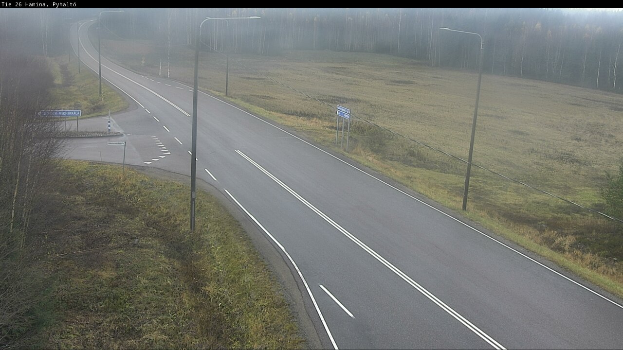 Kelikamerat Kuva Tie 26 Hamina, Pyhältö, Hamina, Kymenlaakso