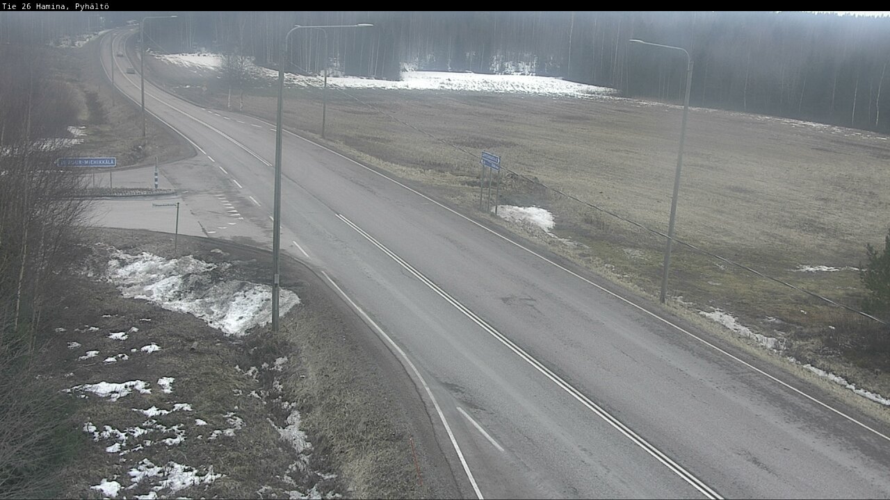 Kelikamerat Kuva Tie 26 Hamina, Pyhältö, Hamina, Kymenlaakso