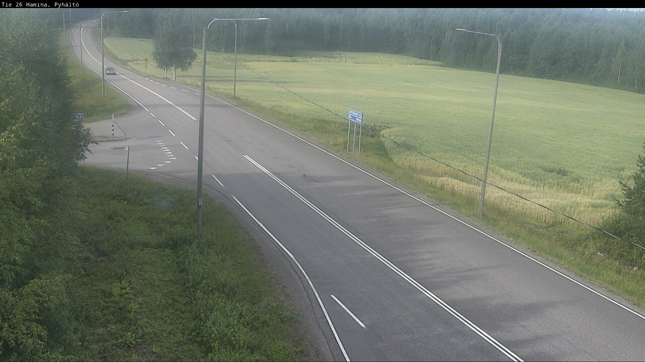 Kelikamerat Kuva Tie 26 Hamina, Pyhältö, Hamina, Kymenlaakso