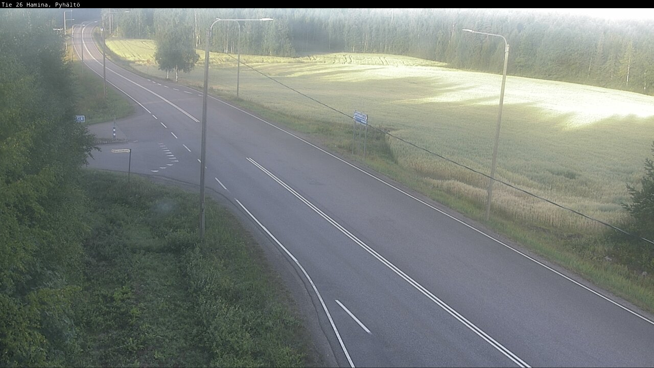 Weather Camera Image Road 26 Hamina, Pyhältö, Hamina, Kymenlaakso