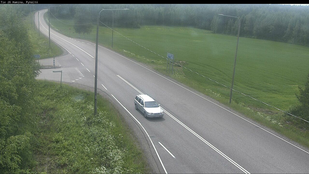 Kelikamerat Kuva Tie 26 Hamina, Pyhältö, Hamina, Kymenlaakso