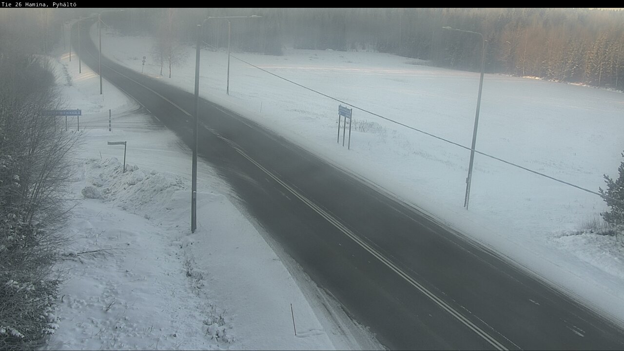 Kelikamerat Kuva Tie 26 Hamina, Pyhältö, Hamina, Kymenlaakso