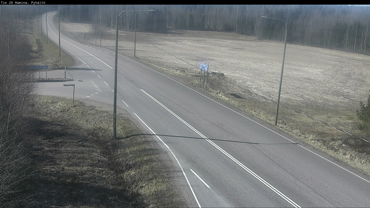 Kelikamerat Kuva Tie 26 Hamina, Pyhältö, Hamina, Kymenlaakso