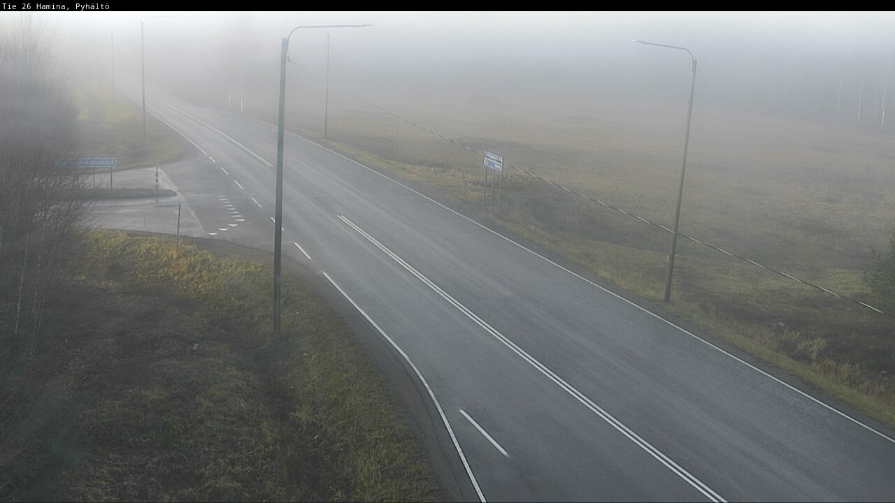 Kelikamerat Kuva Tie 26 Hamina, Pyhältö, Hamina, Kymenlaakso