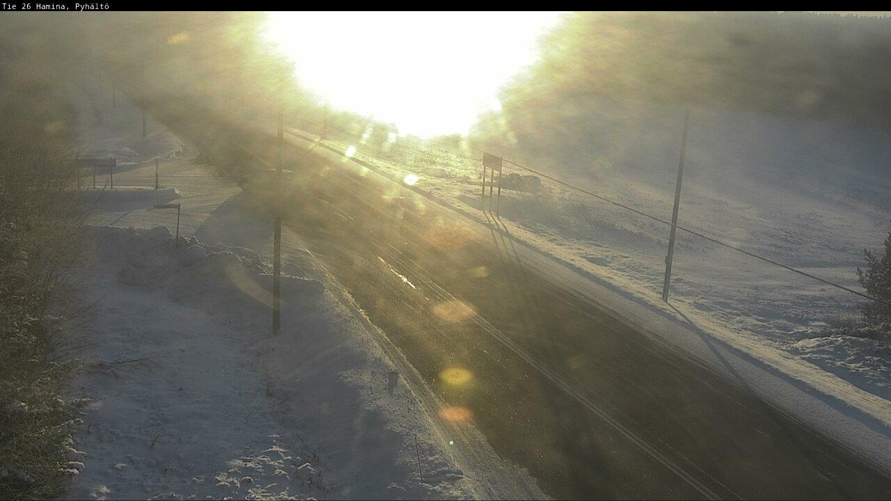 Kelikamerat Kuva Tie 26 Hamina, Pyhältö, Hamina, Kymenlaakso