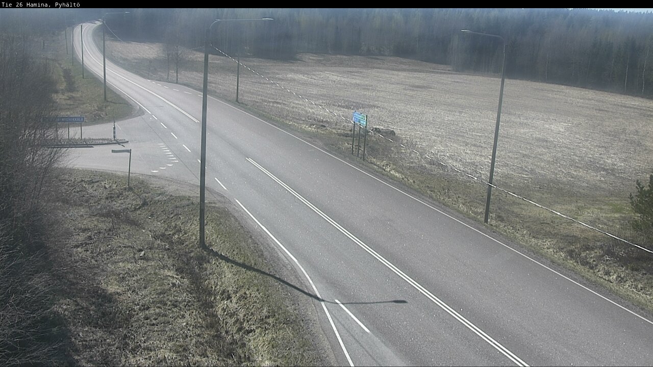 Weather Camera Image Road 26 Hamina, Pyhältö, Hamina, Kymenlaakso