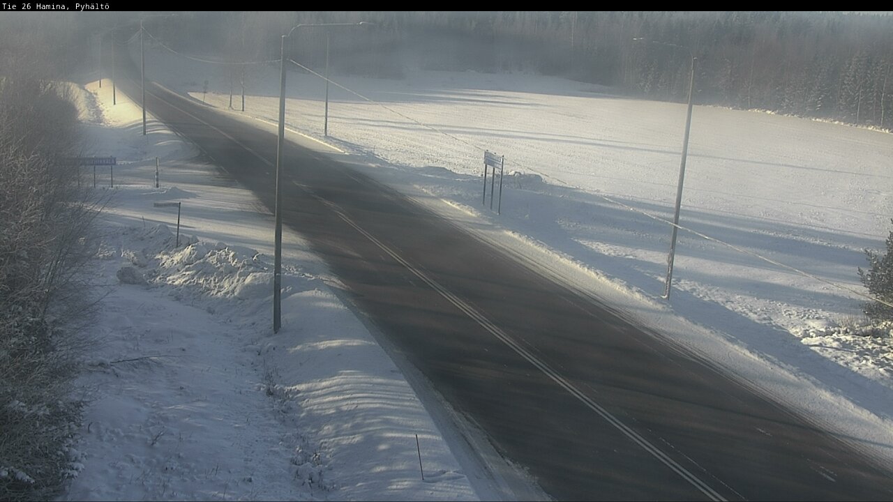Weather Camera Image Road 26 Hamina, Pyhältö, Hamina, Kymenlaakso