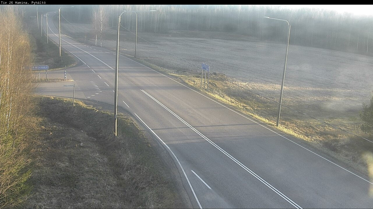 Kelikamerat Kuva Tie 26 Hamina, Pyhältö, Hamina, Kymenlaakso